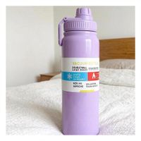 Termo Infantil 800ml Lila con Diseno Colorido para Ninos YPapel Regalo