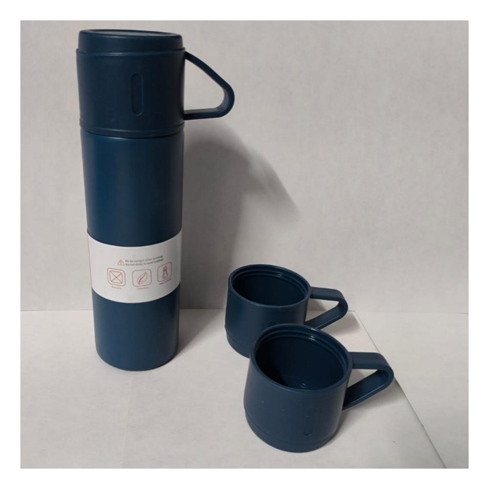 Termo individual con 2 tasas azul marino para hogar moderno