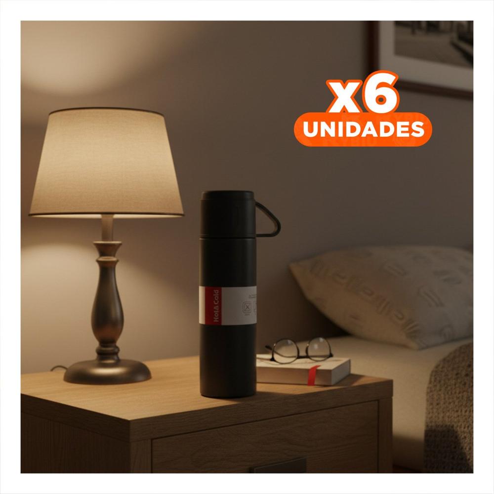 Pack6 Vaso Portatil con 2 tasas color plomo oscuro para hogar YPapel Regalo