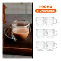 Pack6 Vaso de Dimensiones 9x5x5cm para de 250ml Vidrio Transparente Y Regalo Sticker