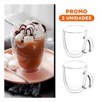 Pack2 Copa Linea Vertical de 250ml Vidrio de Dimensiones 8x8x11cm Transparente Y Regalo Sticker