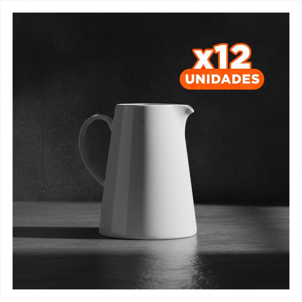 Pack12 Servidor Decorativo de Ceramica Blanco para Mesa y Hogar Y Regalo Sticker