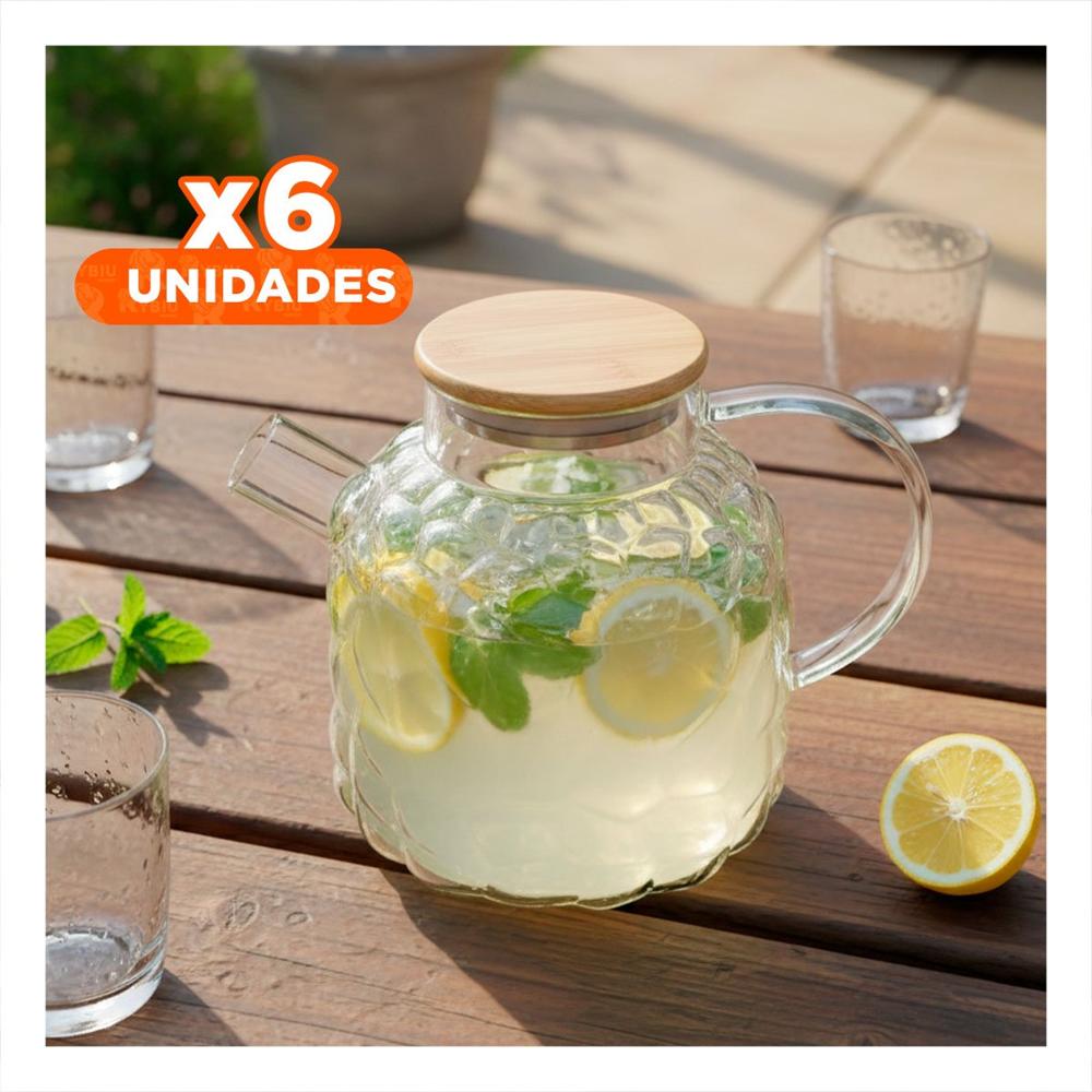 Pack6 Dispensador Creativo para Cocina y Mesa con Tapa de Madera Transparente YPapel Regalo