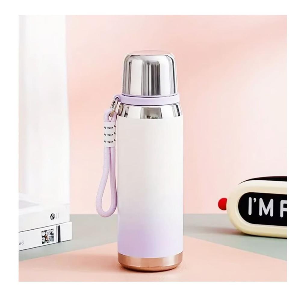 Termo 800ml Lila con Tapa Hermetica y Diseño Moderno para Oficina y Hogar YPapel Regalo