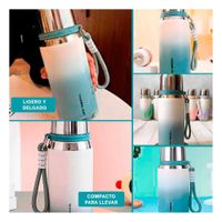 Termo 800ml Azul Doble Capa que Mantiene Temperatura por Horas YLigas Regalo