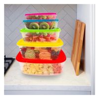 Taper Rectangular 5 Piezas Multicolor con Medidas Variadas para Cocina