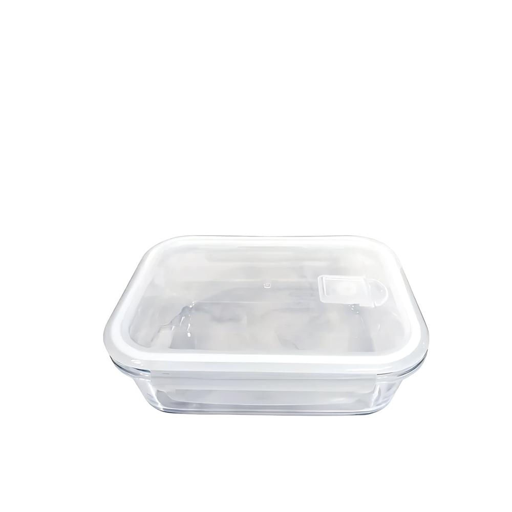 Envase de vidrio con tapa 1040ml transparente facil de limpiar YRegalo Sticker
