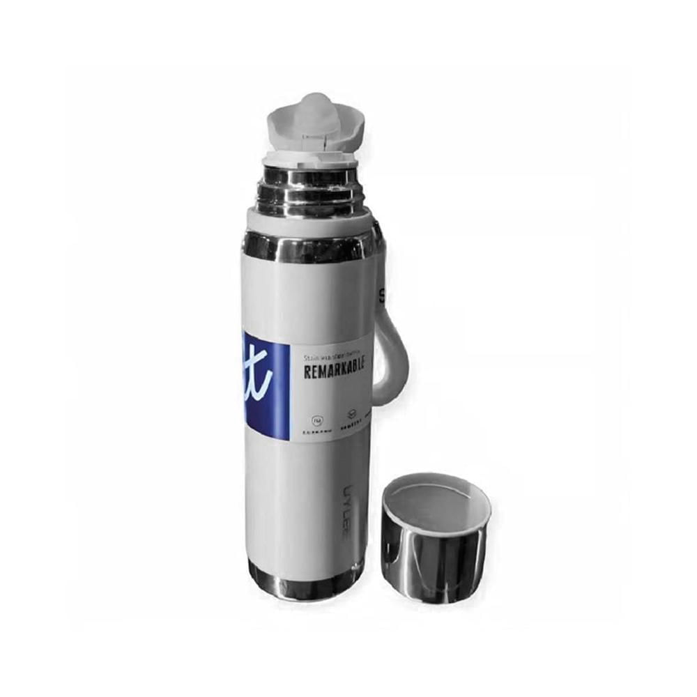 Termo Blanco 800ml para Uso Diario en Oficina Hogar y Picnic YRegalo Sticker
