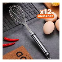 Pack12 Procesadora Manual Plateado de Acero Inoxidable para Cocina Practica Y Papel Regalo