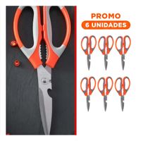 Pack12 Utensilio Cocina 3 en 1 Naranja Abridor Cortador y Destapador Practico de Usar