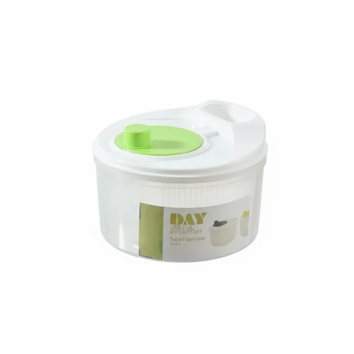 Escurridor de Cocina con Sistema Giratorio Blanco con Verde DAY Y Regalo Sticker