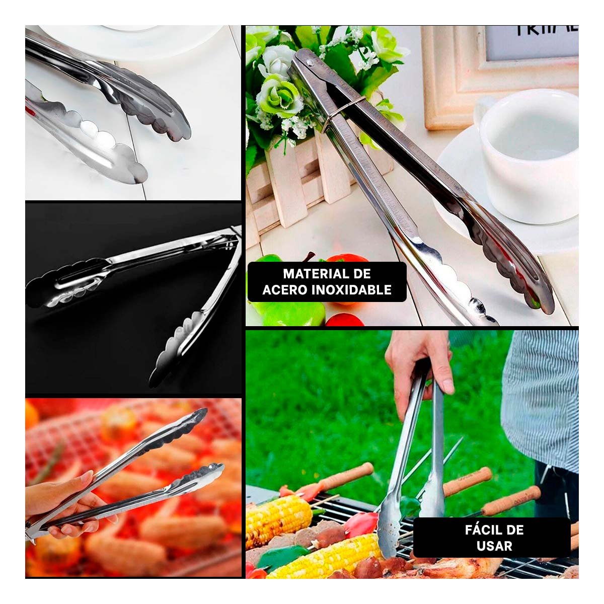 Pinza Profesional en Acero Inoxidable Plateado con Dimension 28.5cmx4cm YLigas Regalo
