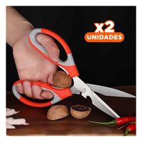 Pack4 Utensilio Cocina 3 en 1 Naranja Abridor Cortador y Destapador Facil Y Regalo Sticker