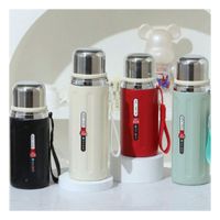 Termo 800ml Color Rojo para Mantener Bebidas Calientes y Frias en Casa