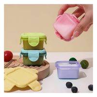 Mini Tapers con Seguro 4 Piezas Multicolor 7x4cm para Transporte de Snacks y Frutas Ynotas