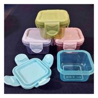 Mini Tapers con Seguro 4 Piezas Multicolor 7x4cm para Guardar Comida y Snacks