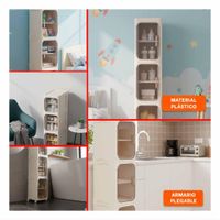 Mueble Plegable 3 Niveles para Ordenar Ropa sin Complicaciones