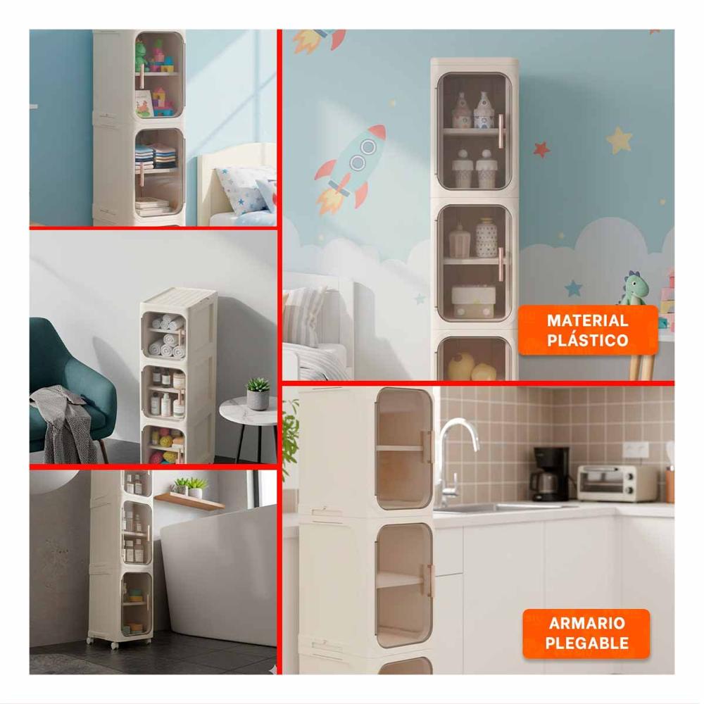 Mueble Plegable 3 Niveles para Ordenar Ropa sin Complicaciones