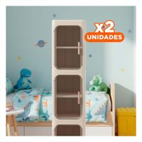 Pack2 Closet Plegable 3 Niveles para Guardar Prendas de Uso Frecuente Y Papel Regalo