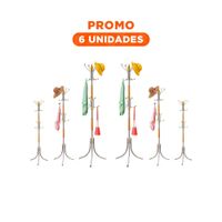 Pack6 Modulo de Colgado 172cm Dorado y Plateado Uso Diario Practico y Ligero