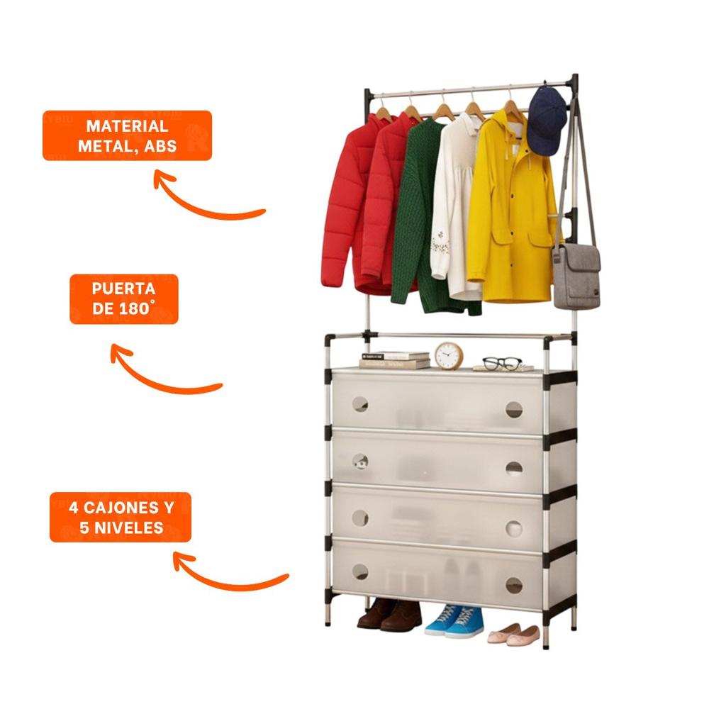 Sistema Cerrado para Calzado y Ropa en Casa y Hogar con Facil Acceso Y Ligas Regalo