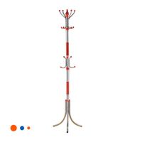 Colgador Multiuso 172cm Rojo y Plateado Estructura Firme Segura y Fija YLigas Regalo