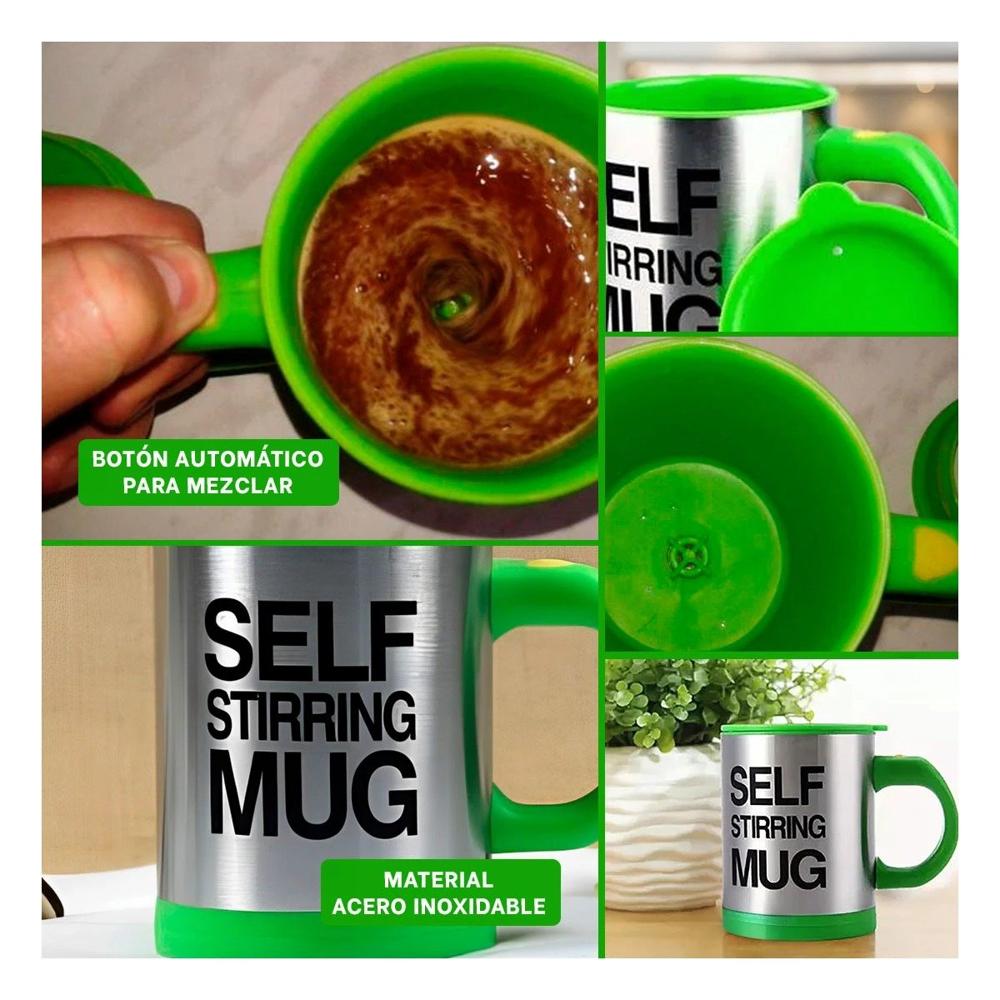 Agitador Electrico 400 ml con 2 Pilas AAA para Hogar y Oficina Verde YLigas Regalo