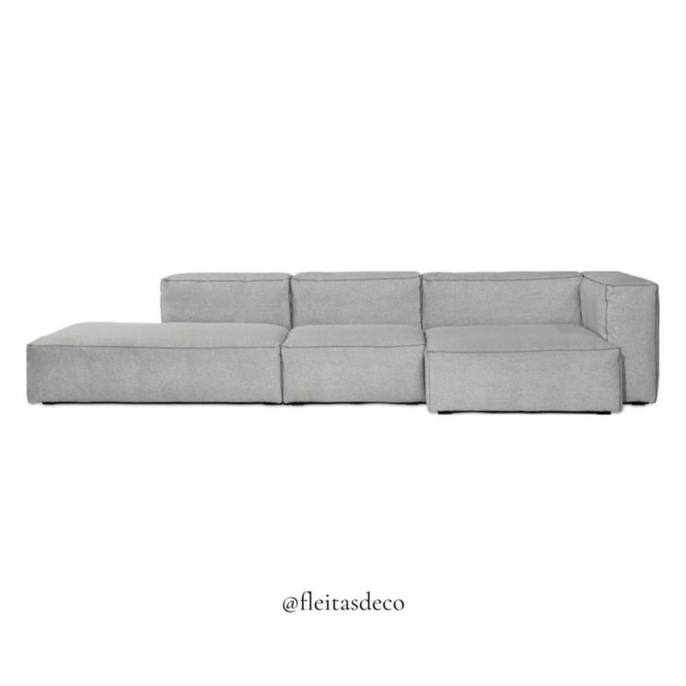 SOFÁ SECCIONAL NOVO DE 3 CUERPOS