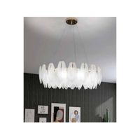 Lámpara colgante decorativa cristal 10 luces