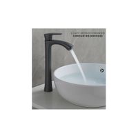 LLAVE DE LAVATORIO ALTO GRIS FLORIDA AGUA