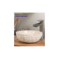 MEZCLADORA MONOCOMANDO PARA LAVATORIO ALTO CASCADA SATINADO M304-0404A