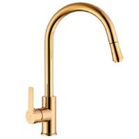 Grifo Monocomando para Cocina Cuello Alto Acabado Dorado Premium - MAUI-1-DOR