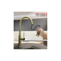 MEZCLADORA DE COCINA EXTRAIBLE AL MUEBLE DORADO MC0107607