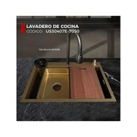 LAVADERO DE COCINA DORADO US30407E-7050