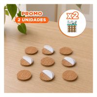 Pack2 Pack Redondo de Almohadillas Antideslizantes Mostaza 9 Unidades  para Sillas