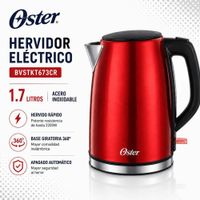 Hervidor Eléctrico Oster BVSTKT673CR 1.7 Litros Acero Inoxidable Rojo