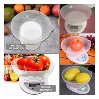 Balanza Digital de Cocina con Display LCD y Funcion de Tara Rapida Y Ligas Regalo