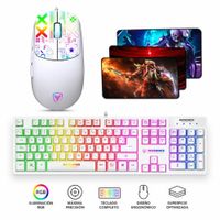 Kit Gamer Micronics 3 en 1: Teclado Neon + Mouse Xbyte + Pad Mouse