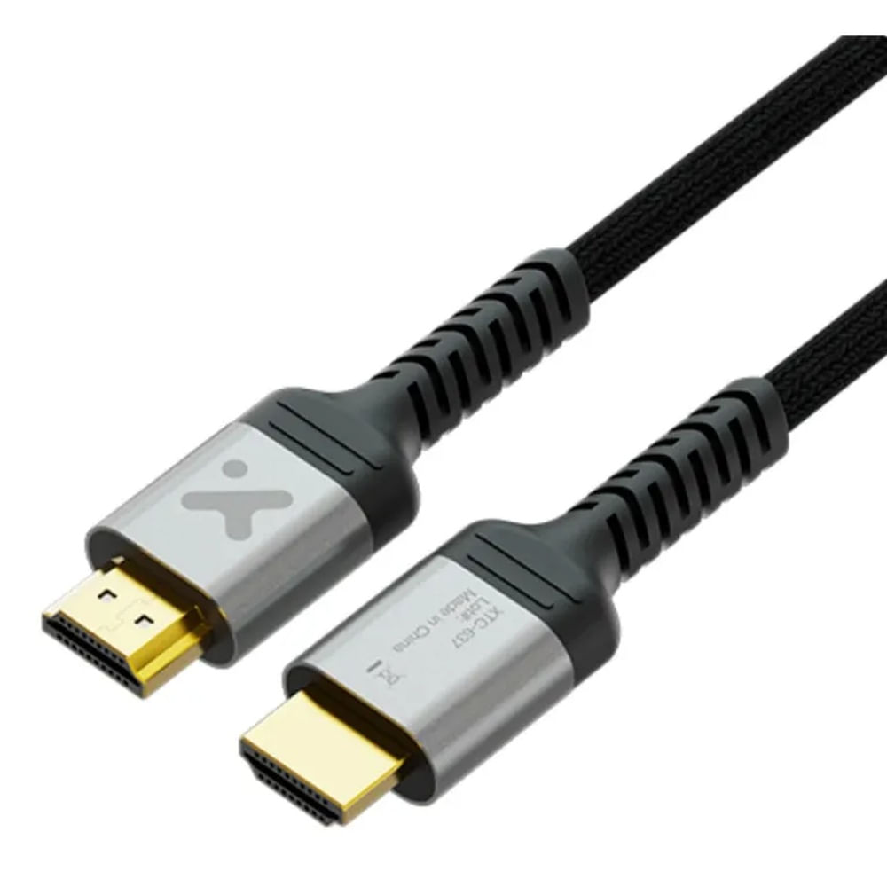 Cable HDMI 2.1 8K 60Hz 48Gbps 1.8m Macho a Macho Negro Xtech XTC-637