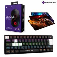 Kit Gamer Primus Gaming 3 en 1: Teclado Mecánico Ballista61T + Mouse Gladius 12800 + Pad Mouse