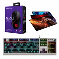 Kit Gamer Primus Gaming Teclado Mecánico Ballista91T Y Mouse Gladius 12800 Y Pad Mouse