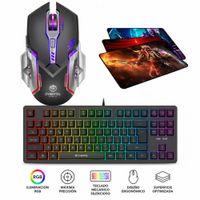 Kit Gamer Cybertel Teclado Killer Y Mouse Exxpert Y Pad Mouse