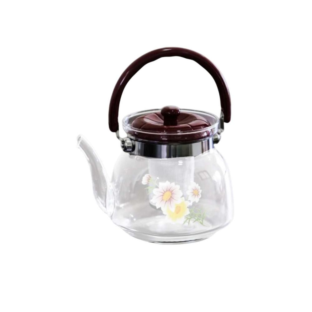 Jarra 1100ml Transparente con Tapa Guinda para Estacion de Tea y Coffee YRegalo Sticker