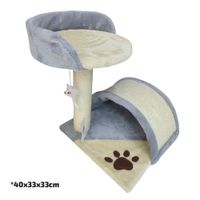 GIMNASIO RASCADOR DE GATO 2 NIVELES 40 X 33 X 33 CM