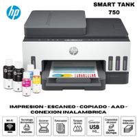 Impresora Multifuncional HP Smart Tank 750 Tinta Continua-Wifi-Dúplex-ADF