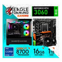 PC GAMER INTEL CORE I7 8700 16GB DDR4 1TB RTX3060 12GB
