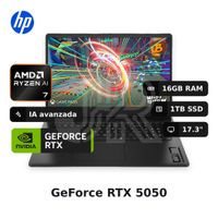 Laptop Hp Omen 17-db1001la Ryzen Ai 7-350 16gb 1tb Ssd Rtx 5050 17.3"" (cw4e3la#abm)