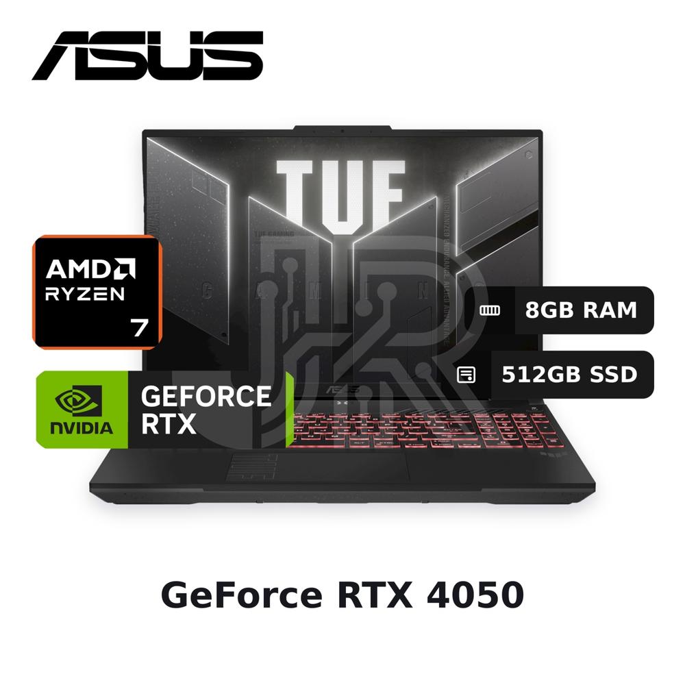 Laptop Asus Tuf A16 Fa607nuq Ryzen 7-170 8gb 512gb Ssd Rtx 4050 (90nr0qf3-m00e50)