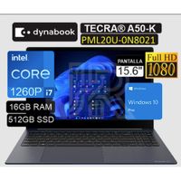 Laptop Dynabook Tecra A50-k Core I7-1260p 16gb 512gb Ssd 15.6"" (pml20u-0n8021 (s))