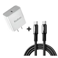 Combo Cable Remax CB25 USB-C a USB-C 240W - Cargador Yobaoo RY-U56PD
